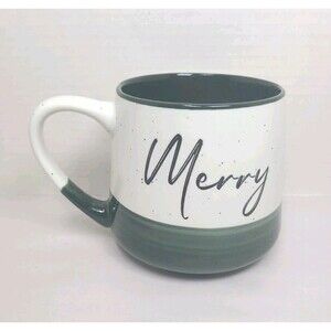"MERRY" Peppermint & Pine Coffee Mug